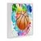 Stupell Industries Basketball with Bright Splash Framed Giclee Design by Kim Allen